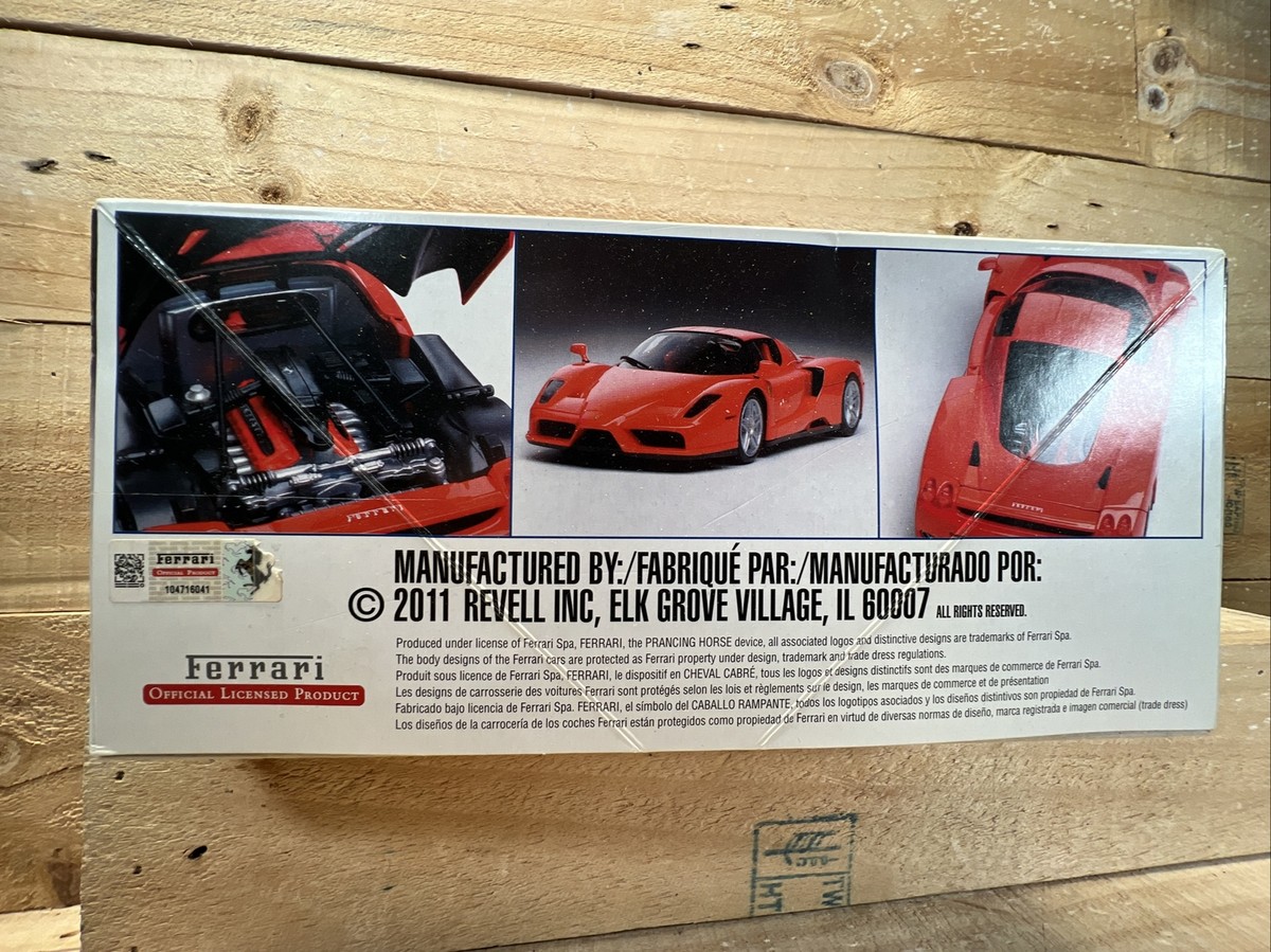 Revell Enzo Ferrari 1:24 Scale Plastic Model Kit #85-2192 Open Box