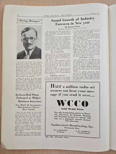 Vintage Radio Record Magazine - January 1931 - Retail Sales Promotion Paper F - Picture 10 of 13