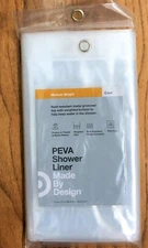 Made By Design PEVA Shower Liner Solid Clear 71" x 71"
