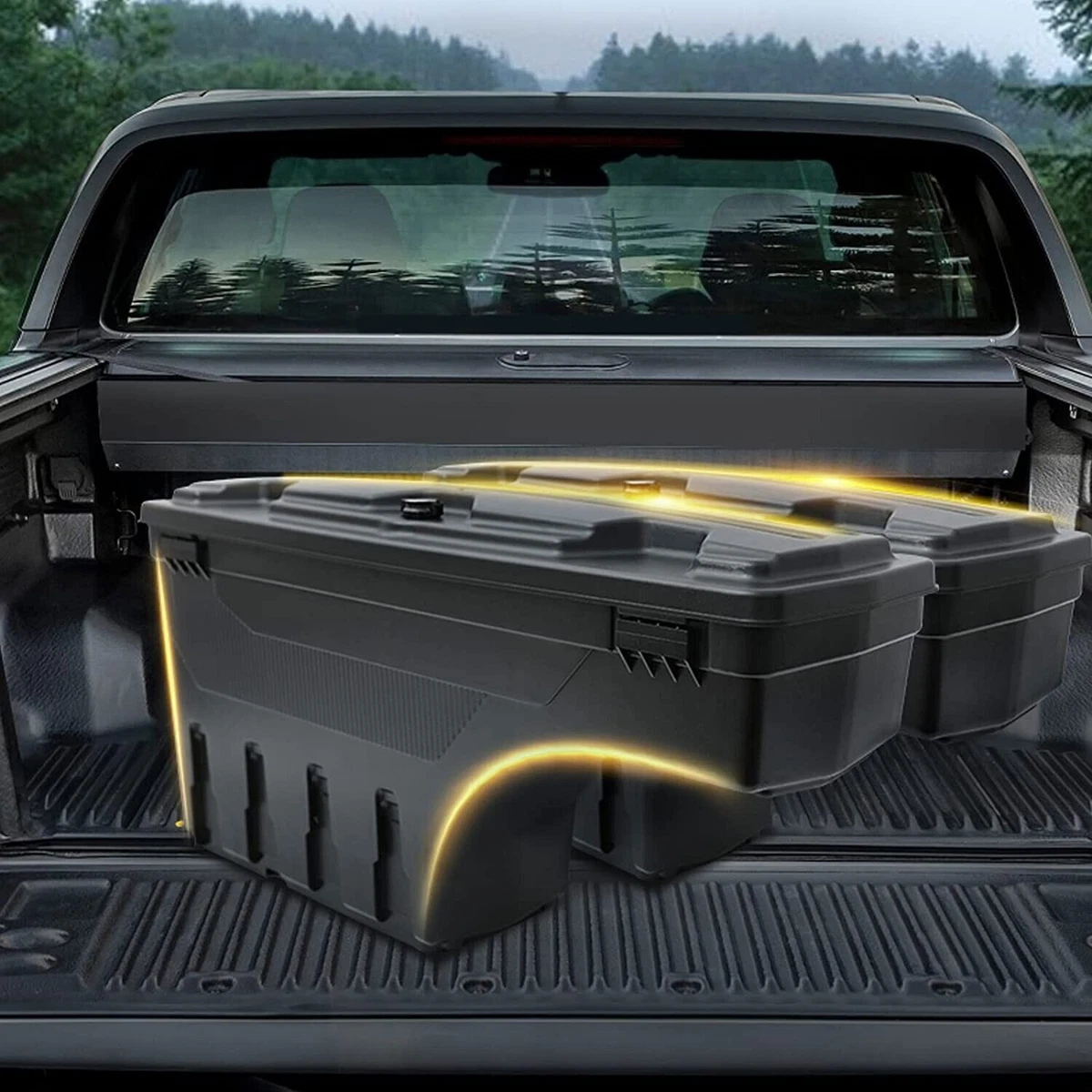 Fit For Nissan Frontier 2005 2019 Lockable Storage Box Case Truck Bed Toolbox