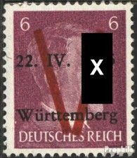Saulgau (W&uuml;rttemberg) III, nicht ausgegeben V-Aufdruck des Ortskommandanten post