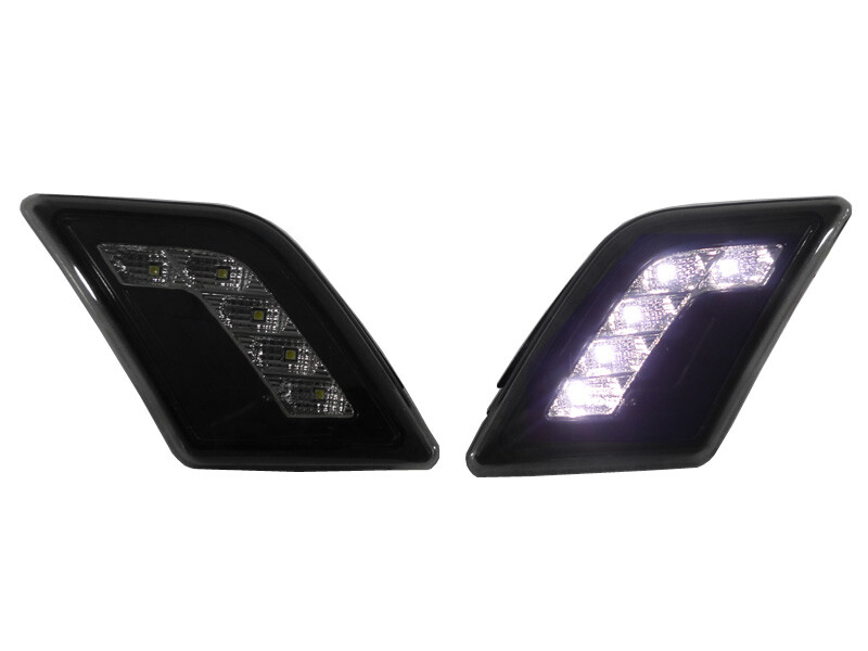 2 Day Air For 0811 MBZ W204 Smoke White LED Side Marker Light+License