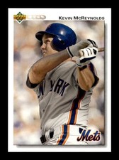 1992 Upper Deck #362 Kevin McReynolds New York Mets  GEM-MT Baseball Card *D629