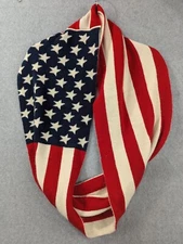 Infinity Scarf Lightweight American Flag Patriotic USA 4th of July