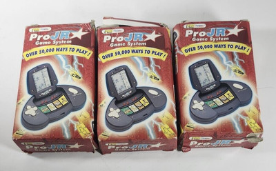 3 Pack ~ Pro Tech Pro Jr Grey Handheld Electronic System 50,000 Ways To Play