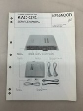 Kenwood KAC-Q74 Original Service Manual Free Shipping