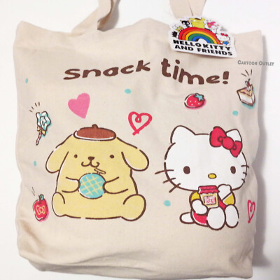 Sanrio Hello Kitty canvas tote bag Pompompurin Authentic Dance Bag Travel