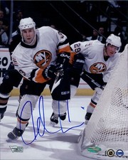 Adrian Aucoin New York Islanders Signed 8x10 Glossy Photo Steiner Authenticated