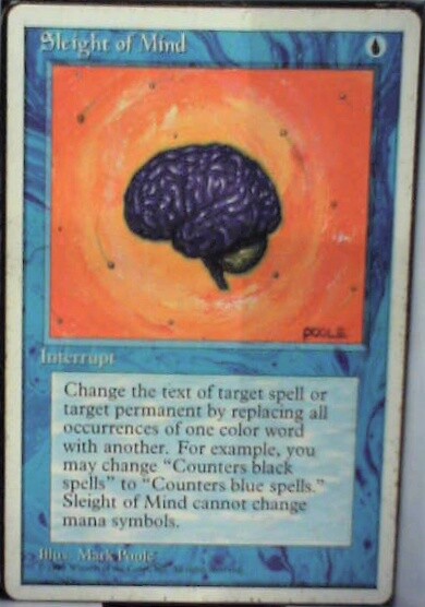 Sleight of Mind - Fourth Edition: #102, Magic: The Gathering Lp R38
