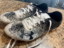 Under Armour Speedform Miler Pro Track Spiked cleats Mens Sz 8 3000020-103 Black