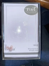 Studio His & Hers  50 Floral Wedding Invitations & 50 Reply Cards With Envelopes