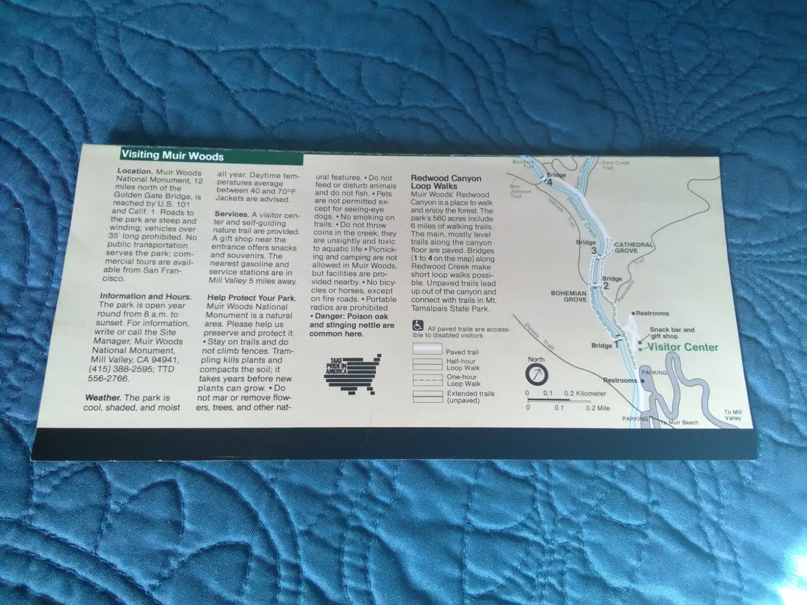 Muir Woods National Monument National Park Service Map Falak Tayyeb