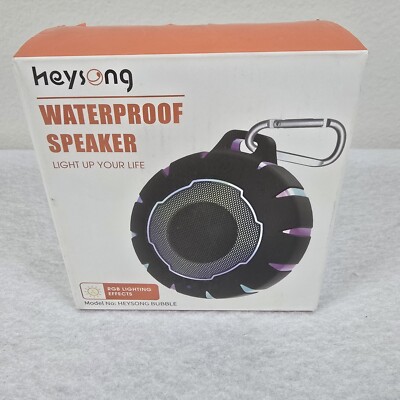 New Heysong Bubble Waterproof Bluetooth Speaker HD Sound Stereo Pairing Wireless