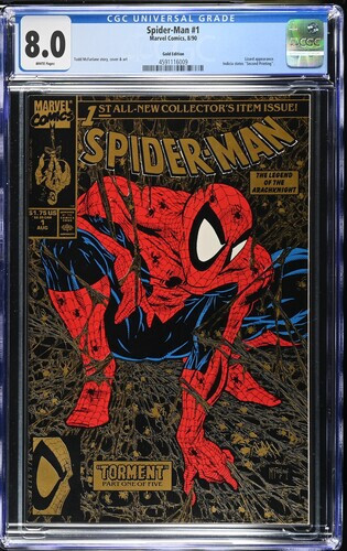 Spider-Man 1 Gold Edition CGC 8.0 White Pages - Picture 1 of 2