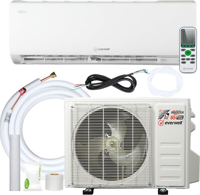 EVERWELL 9,000 BTU COOL ONLY UP TO 20 SEER 110 VOLTS MINISPLIT AIR CONDITIONER