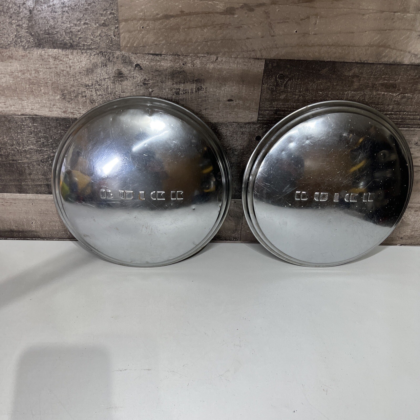 2 Factory 1954 - 1960 Buick Special Super Roadmaster Dog Dish Hubcaps