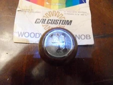 NOS Cal Custom 4 Speed "WOODY" SHIFT KNOB universal Fit #2096