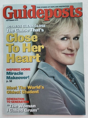 Guideposts Magazine Actress Glenn Close September 2010 Issue Diet Makeover - Picture 3 of 3