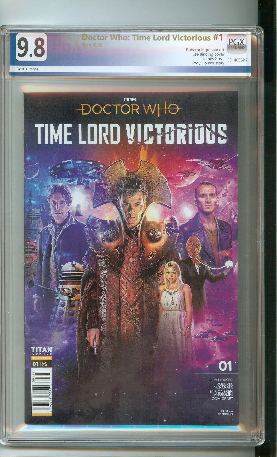 DOCTOR WHO : TIME LORD VICTORIOUS #1 PGX 9.8