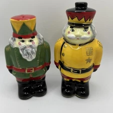 Lillian Vernon Nutcracker Soldiers Salt & Pepper Shakers Christmas Used Mint