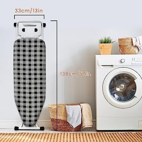 Jakeefud Deluxe Ironing Board 15 * 43 inches Resist Scorching and Staining 4 ...