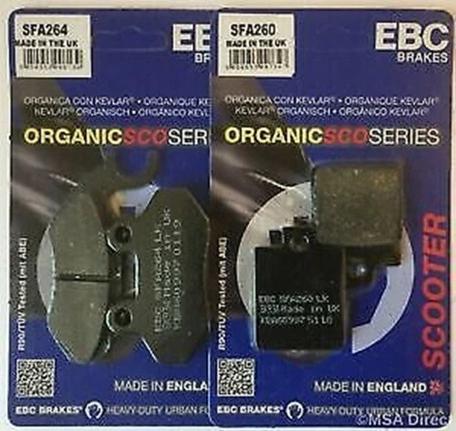 Pastilles Peugeot Tweet 125 2011-2019 Kit De Frein Avant Et Arrière EBC - Photo 1/2