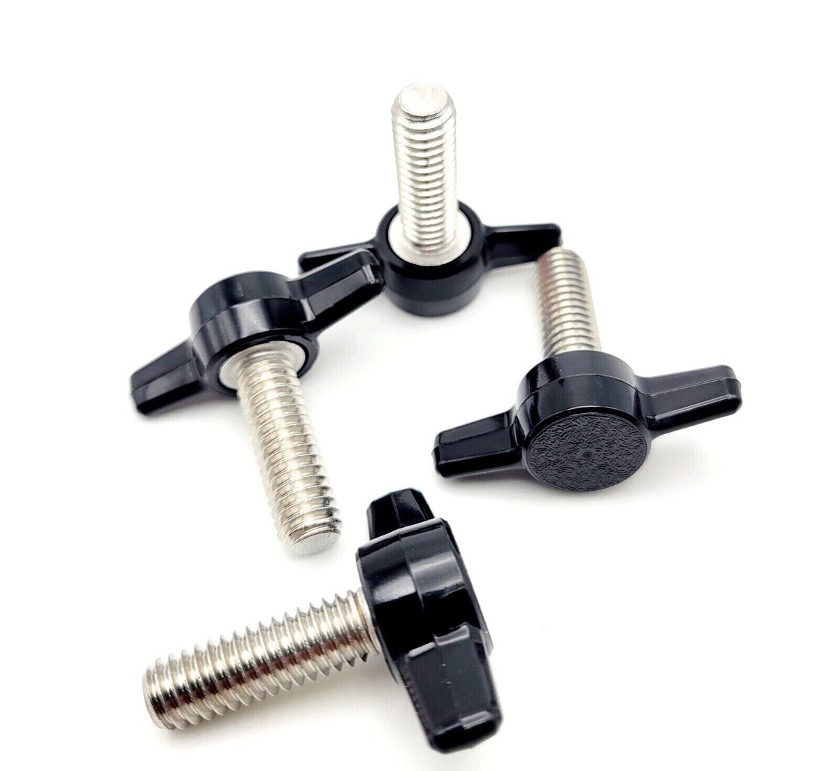 5pcs 5/16-18 X 3/4 Carbon Steel Wing Screws, Blue Zinc Plated Thumb Screws Bolts For Electronic Equipment & DIY (Wing Bolts)