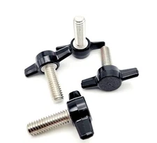 5/16" Thumb Screw T Bolts Black Plastic Butterfly Clamping Tee Wing Knob 5/16-18