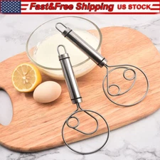 Premium Danish Dough Whisk Stainless Steel Bread & Sourdough Whisking Tool