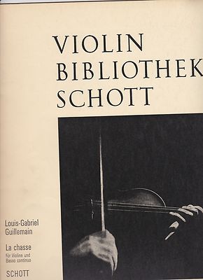 GUILLEMAIN LOUIS GABRIEL La Chasse für Violine und Basso continuo