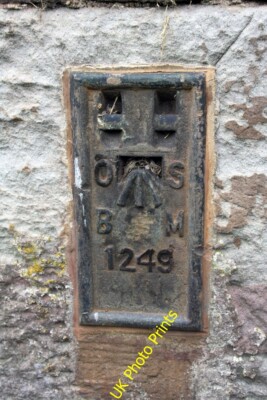 Foto 6x4 Benchmark auf Slosh Farm Appleby-in-Westmorland Ordnance Survey c2015