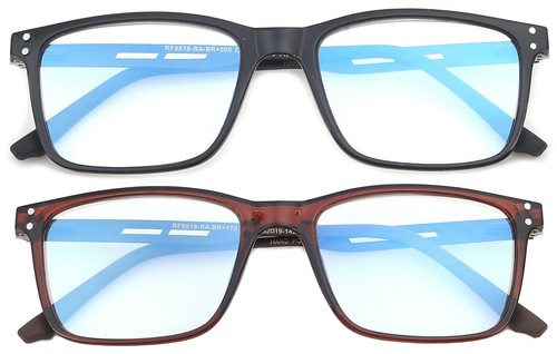 Reading Glasses Blue Light Blocking Filter Anti Fatigue Spring Hinged UV 100% - Picture 18 of 22