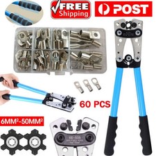 Crimping Pliers Cable Plug Crimping Tool Kit Terminal Hex Crimper 6-50mm  NEW