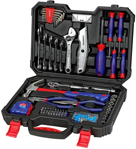 Mallette outils WORKPRO 160 pièces en acier renforcé pour un vissage précis et sans effort
