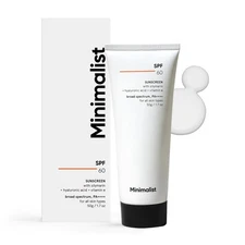 Minimalist Sunscreen SPF 60, PA ++++ With Silymarin 50gm.
