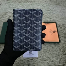Goyard Passport Holder Wallet Blue