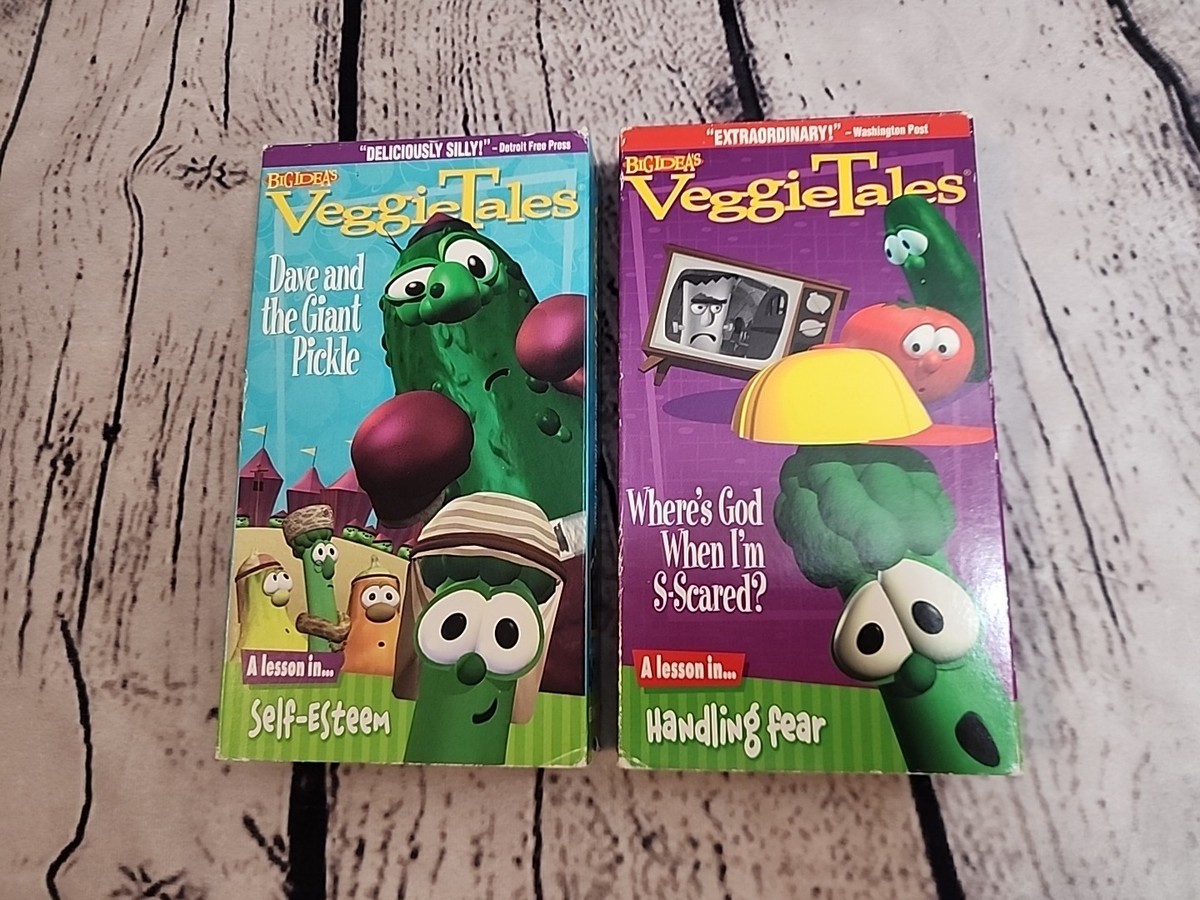 VEGGIETALES - WHERES GOD WHEN IM S-SCARED (VHS, 1998) DAVE & THE
