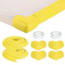2Pcs 6.5ft x 1.4" Edge Corner Protector with 4 Corners Protectors, Yellow