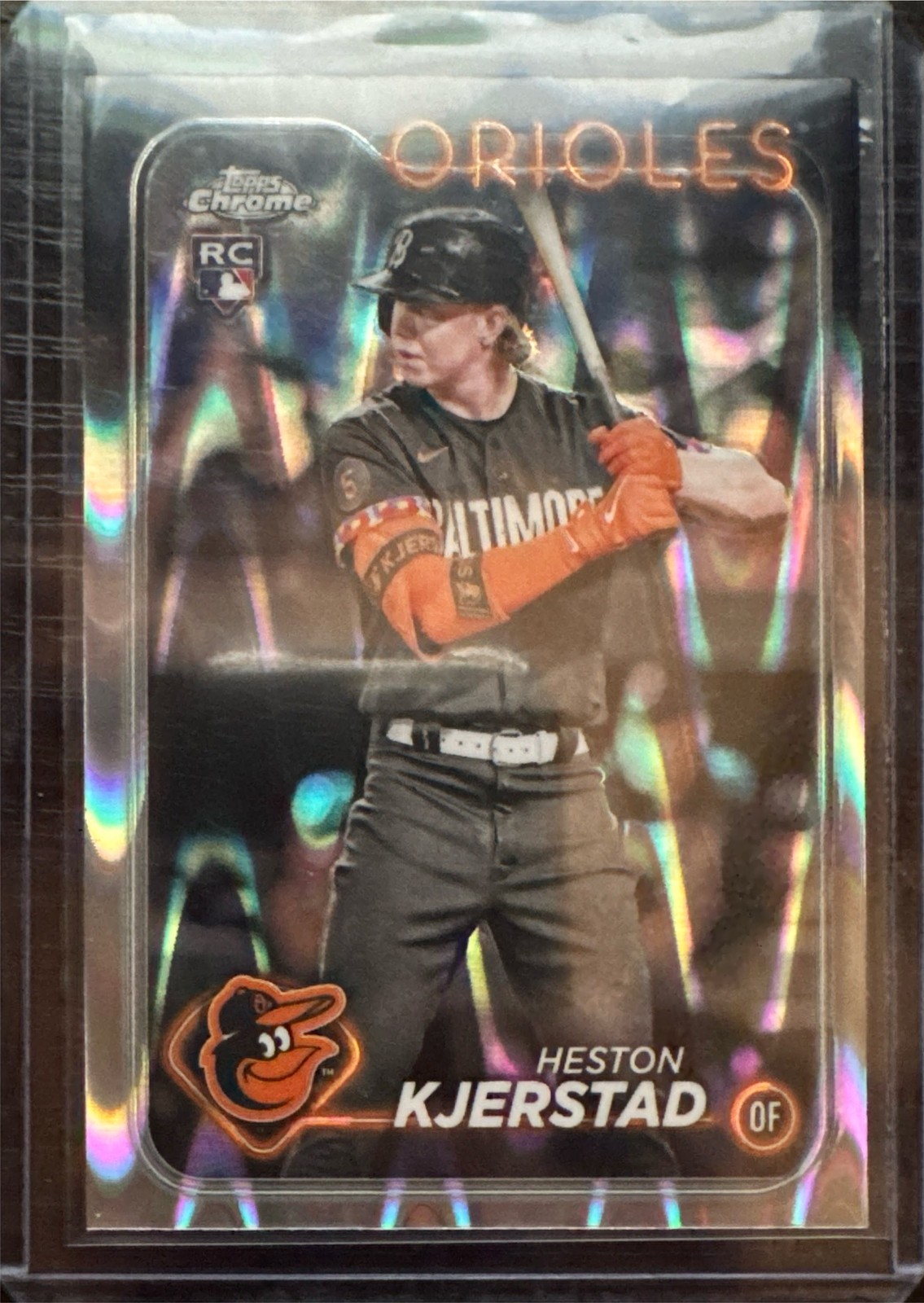 2024 Topps Chrome #142 Heston Kjerstad Raywave Refractors