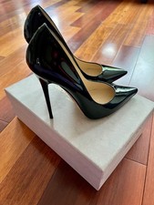 Jimmy Choo 120mm black patent heel 8.5