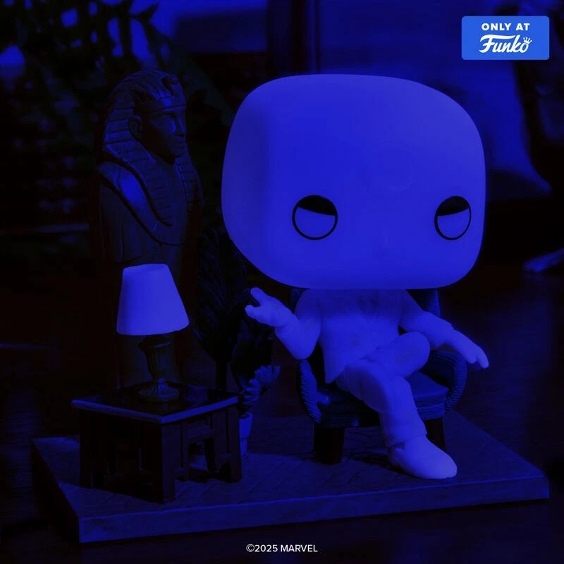 Funko Pop Deluxe Marvel Mr Knight Glow In The Dark New In Box - Image 4 of 4