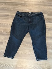 Good American Always Fits Denim Stretch Cropped Jeans Women  s Size 28-32