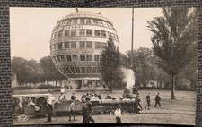 AK Dresden Kugelhaus Liliputbahn, Hygiene Ausstellung, Echtfoto 1930