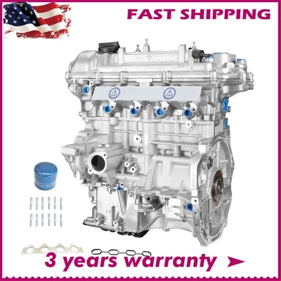 Auto Engine G4FD 1.6L Long Block Engine Assembly For 2012-2019 Hyundai Kia GAS - Image 1 of 4