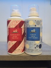 Bath Body Works Milk Bar Cereal Milk Peppermint Bark Shapeable Soap NEW 2-Pc