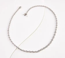 Diamonique x Kathy Levine Beautiful CZ Station Necklace, 18"