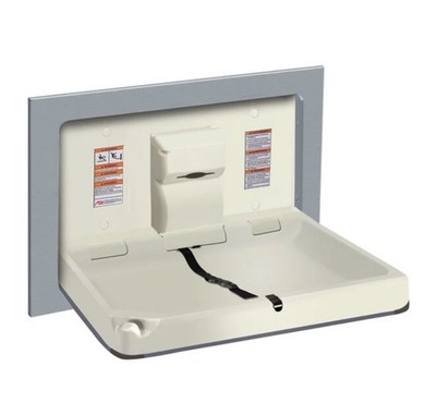 ASI API 10 9018 Baby Changing Station Recessed Horizontal Stainless Steel NEW!