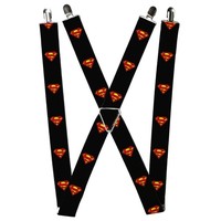 Buckle-Down Suspenders - Superman Shield Black Accessory 1.5-Inch Wi (Us Import)
