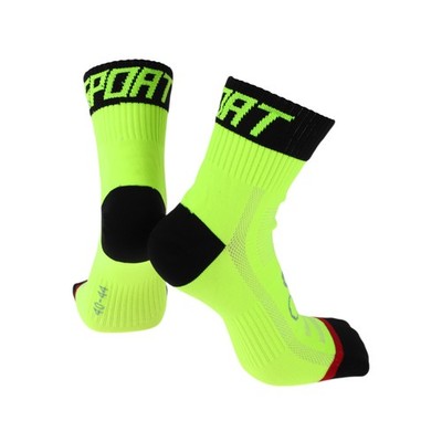 Fahrradsocken Anti-Reibung Fahrrad Grün, Schwarz Unisex 1 Paar