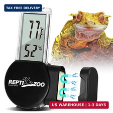 Magnetic Reptile Thermometer and Humidity Gauge, Digital LCD Temperature Humidit
